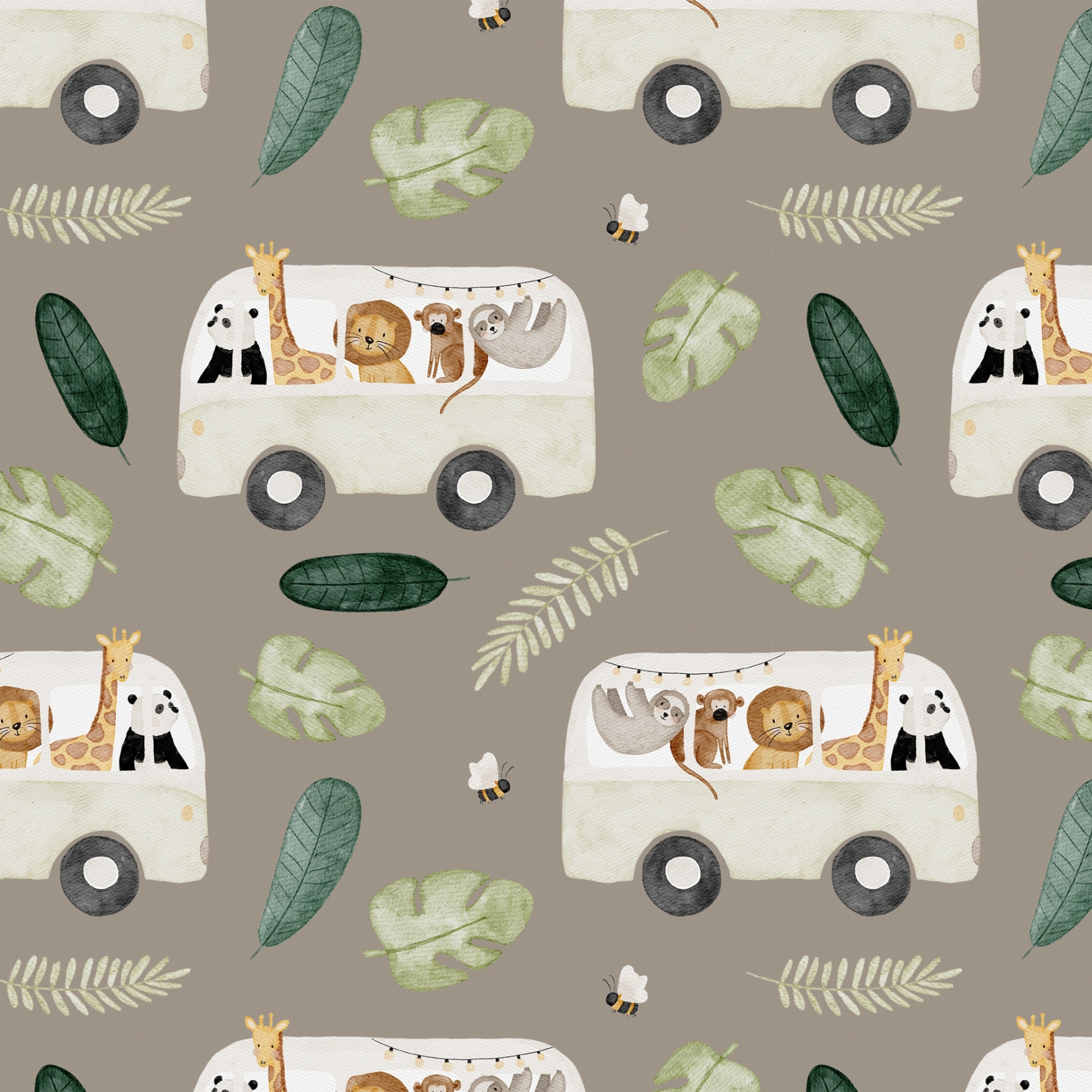 Jersey (Bio) Safaribus taupe - Eigenproduktion - 10m Ballen
