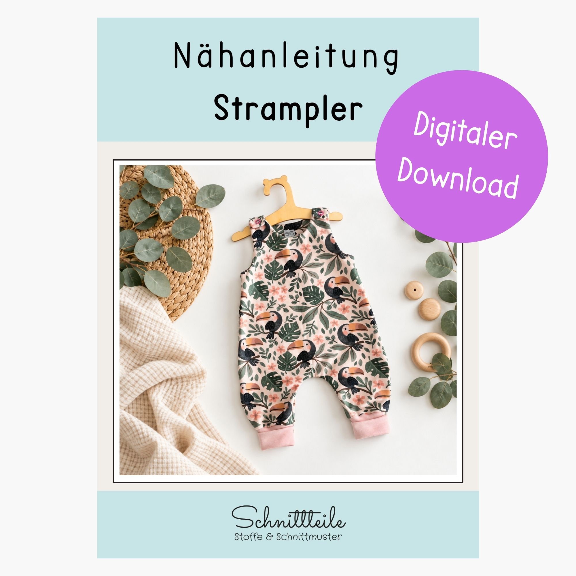 Schnittmuster Strampler für Babys